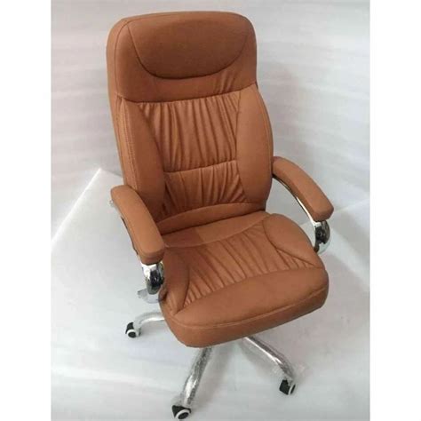 Leather Brown High Back Office Revolving Chair At Rs In Ahmedabad