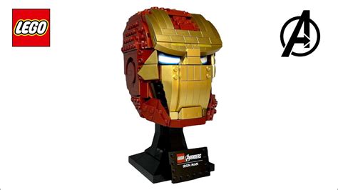 Lego Marvel Avengers Iron Man Helmet Speed Build Youtube