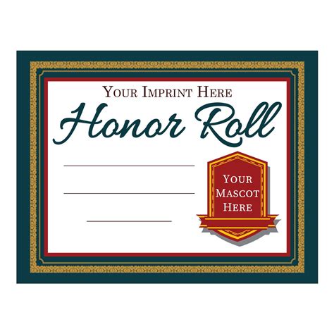 Custom Honor Roll Certificate | SchoolLife.com