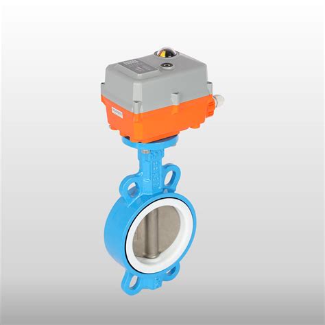 Cast Iron Butterfly Valve With Tpfe Epdm Seal Mtd Actuator Valve