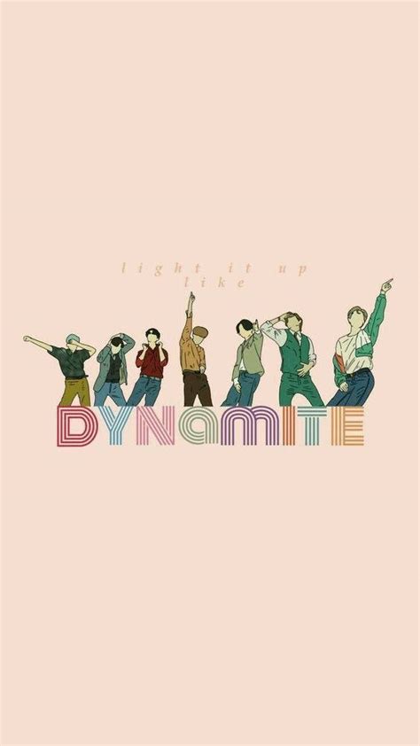 Download Pink Minimalist Aesthetic Bts Dynamite Wallpaper