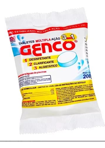 Pastilha Genco Gr Cloro Estabilizado Multiacao X Mercadolivre