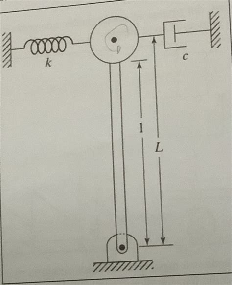 Solved Find The Model Of Vibration Of The Following System Chegg