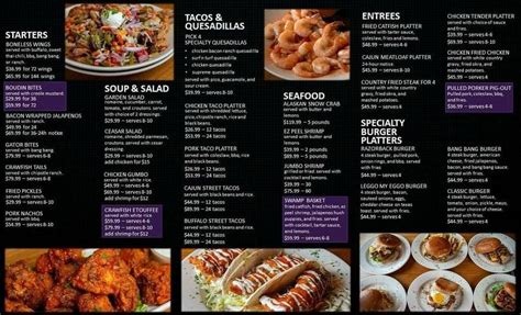 Menu at Purple Onion restaurant, Cabot, S Pine St