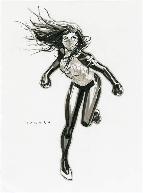 Silk By Marcio Takara 2016 Heroes Con Marvel Characters Art Silk