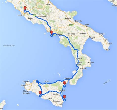 Map Of Italy Showing Tuscany And Amalfi Coast Pictures To Travel