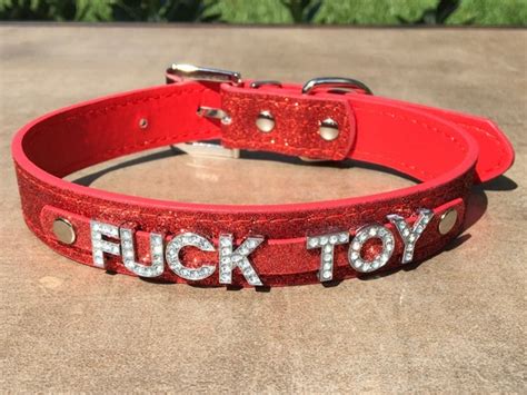 FUCKTOY Fuck Toy Rhinestone Choker Sparkly Red Hot Vegan Etsy UK