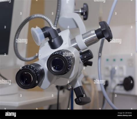 Modern medical equipment - ophthalmology operation surgical microscope ...