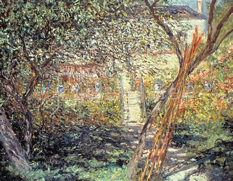 Der Garten In V Theuil Von Claude Monet Kunstdruck Bildergipfel De