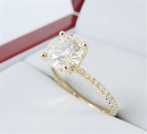 Petite Invisible Halo Engagement Ring Style Diamondnet