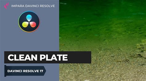 Clean Plate Fusion Davinci Resolve ITA YouTube