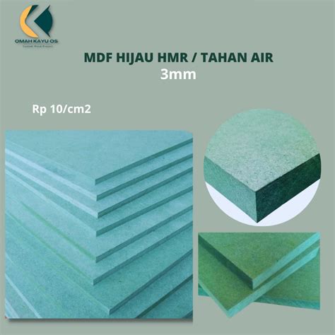 Jual Hmr Mdf Hijau Mm Custom Potongan Anti Air Anti Rayap Wall