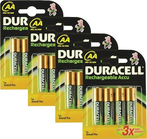 Duracell Rechargeable Accu 1700 Mah Aa Batteries 16 Pack Uk