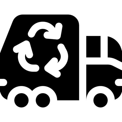 Garbage Truck Basic Rounded Filled Icon