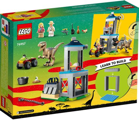 Lego Jurassic Park Velociraptor Escape 76957 6427967 Best Buy