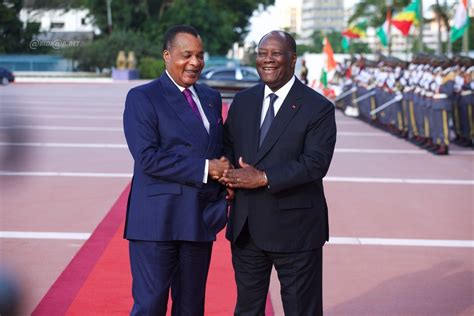 Coopération: Le Président congolais Denis Sassou Nguesso reçu au Palais présidentiel de Côte d ...