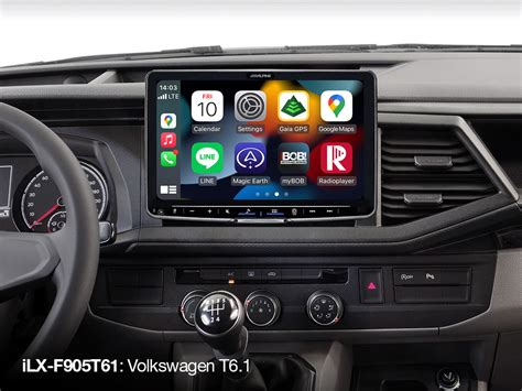 Alpine ILX F905T61 VW T6 1 Apple Carplay Android Auto Moniceiver 9 Zoll