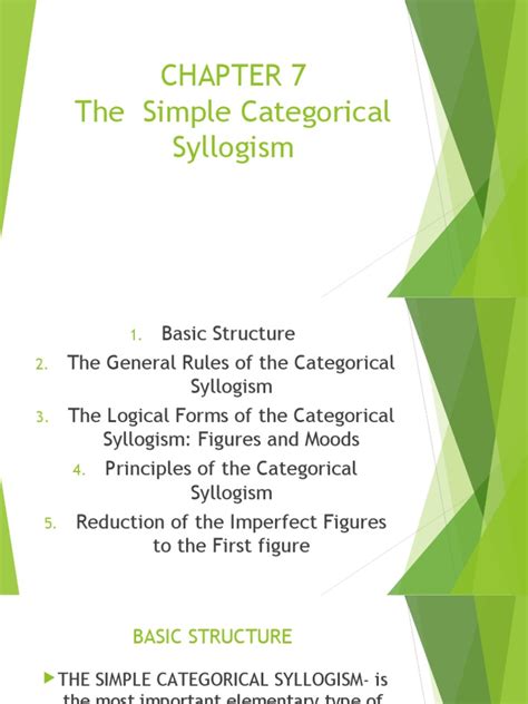 Simple Categorcial Syllogism Pdf