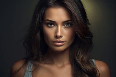 Premium Ai Image Ai Generated Image Of Attractive Brunette Woman