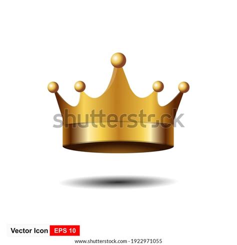 Golden Crown Gradient Mesh Vector Illustration Stock Vector Royalty