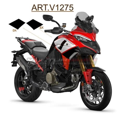 Autocollants Lat Raux Noirs Ducati Multistrada V Pikes Peak