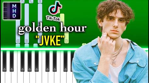 JVKE Golden Hour Piano Tutorial YouTube