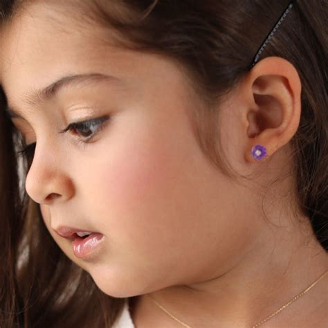 Roses Amethyst Earrings Baby Fitaihi