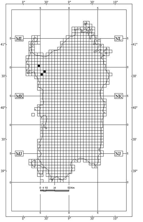 Relevées location of the ass Pyro amygdaliformisQuercetum ilicis