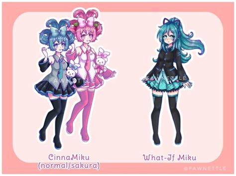 Vocaloid Holographic And Vinyl Stickers Kawaii Weatherproof Etsy