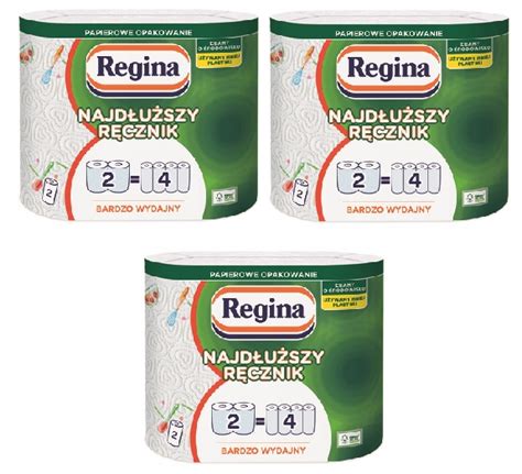 RĘCZNIK PAPIEROWY Regina NAJDŁUŻSZY ZESTAW 3 OPAK 14399546231 Allegro pl