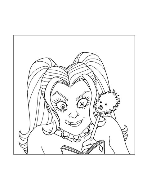 Harley Quinn Coloring Pages Printable Coloring Pages Worksheets Library