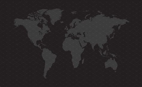 World map vector dark gray color | Templates & Themes ~ Creative Market