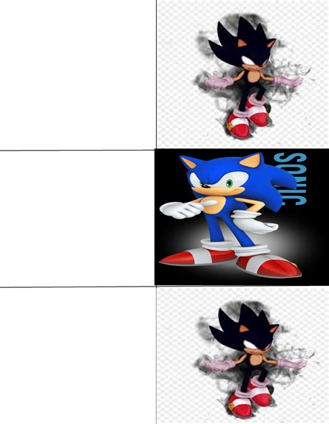 Panik Kalm Panik Sonic Version Dark Sonic Included Blank Template