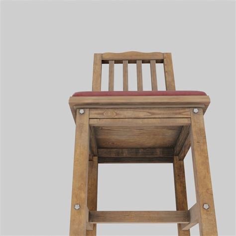 Wooden Chair 3d Model Cgtrader