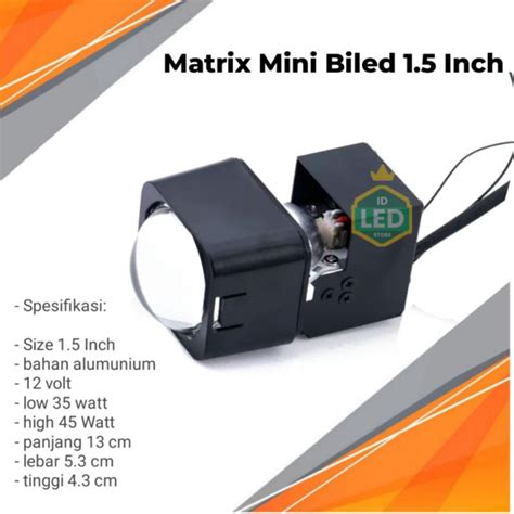 Jual Lampu Projie Biled Matrix X1 1 5 Inch Lens Projector Mini Laser