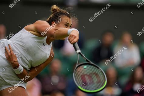 Belaruss Aryna Sabalenka Plays Return Britains Editorial Stock Photo