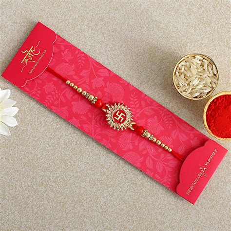 Buy Send Traditional Swastika Rakhi Online Fnp