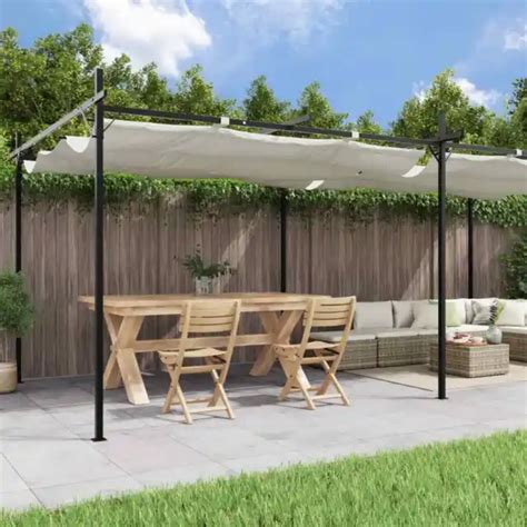 PERGOLA AVEC TOIT R Tractable Cr Me 589x292x230 Cm EUR 437 86 PicClick FR