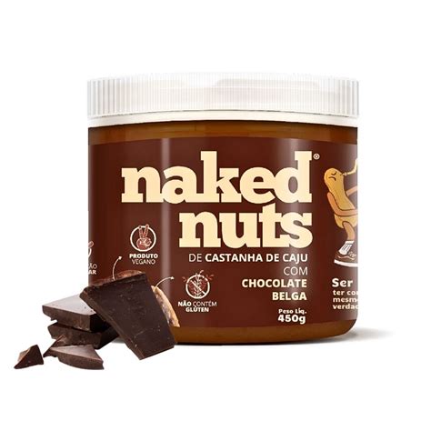 Pasta De Castanha De Caju C Chocolate Belga Naked Nuts Top Shopee Brasil
