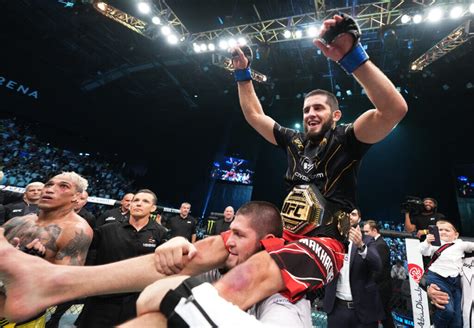 Ufc Islam Makhachev Claims Lightweight Belt With Submission Win