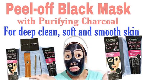 Charcoal Peel Off Mask Review Demo Black Peel Off Mask Youtube