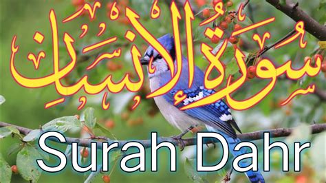 Surah Ad Dahr Full Surah Insan Recitation With Hd Arabic Text By