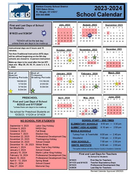 Kenton County Schools Calendar