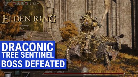 Elden Ring Draconic Tree Sentinel Boss Defeated Gameplay YouTube