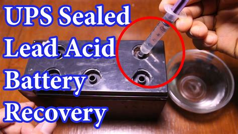 How To Recover Ups Old Sealed Lead Acid Battery Youtube