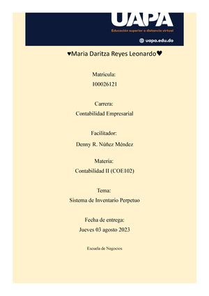 Contabilidad Ii Tarea Elabore Un Cuadro Sin Ptico Que Contenga