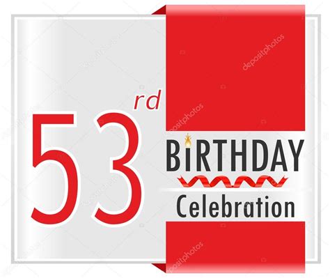 Year Birthday Celebration Card Stock Vector Image By Atulvermabhai