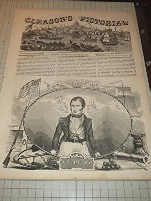 1854 Gleason S Pictorial Commodore Oliver H Perry Japan And The