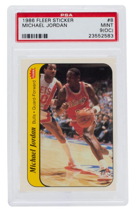 Michael Jordan Fleer Stickers Psa Oc Pristine Auction