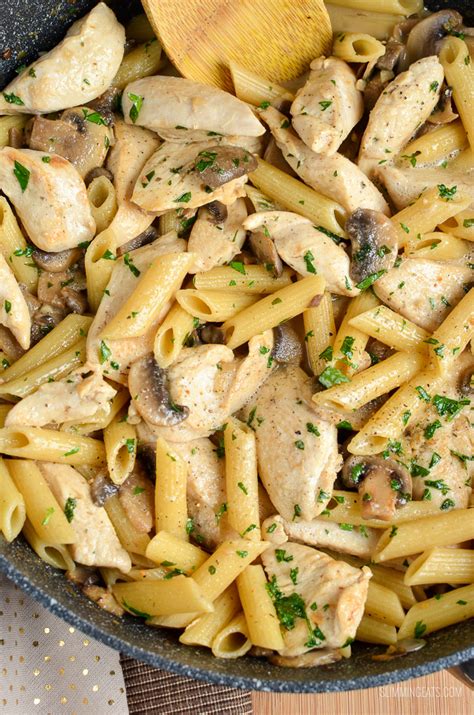 Chicken Mushroom Pasta No Cream Creamy Chicken Pasta Recipe Chicken